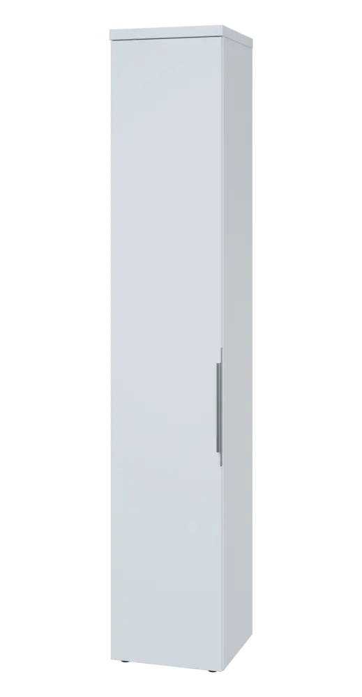 SIN 6 - 4D kancelářská skříň, 1-dveřová, levá, 2170x400x400, bílá